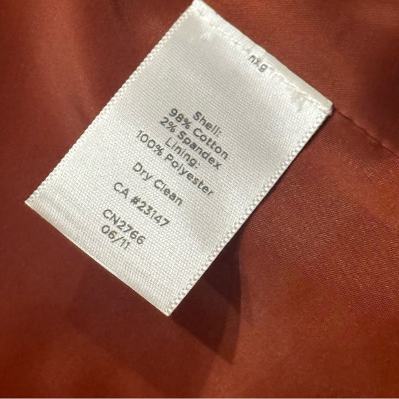 Talbots Velvet Single Button Blazer Womens 12 Burnt Rust Orange Academia Preppy - Picture 3 of 10